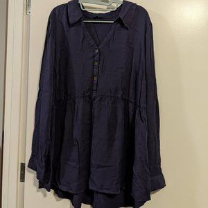 Purple Torrid Button Up Shirt